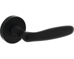 INTERSTEEL Deurkruk Paar Bjorn Op Rozet Zwart Mat