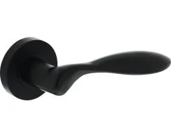 INTERSTEEL Deurkruk Paar George Op Rozet Zwart Mat