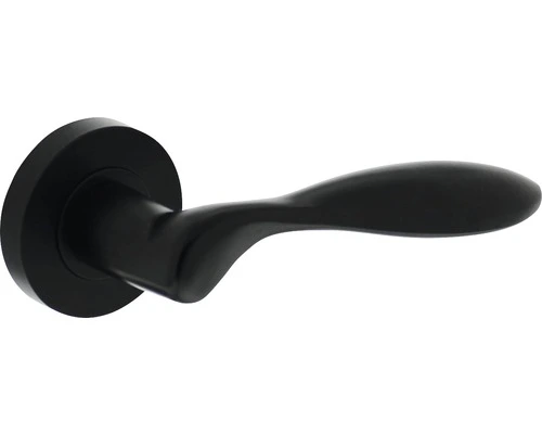 INTERSTEEL Deurkruk Paar George Op Rozet Zwart Mat 1 INTERSTEEL Deurkruk Paar George Op Rozet Zwart Mat