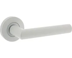 INTERSTEEL Deurkruk Paar Bastian Op Rozet Wit