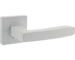 INTERSTEEL Deurkruk Paar Minos Op Vierkant Rozet Wit