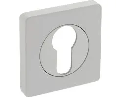 INTERSTEEL Rozet Vierkant Met Profielcilindergat Wit