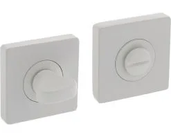 INTERSTEEL Rozet Vierkant Met WC-/badkamersluiting Wit