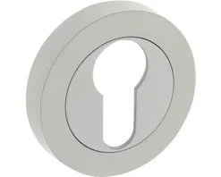 INTERSTEEL Rozet Rond Met Profielcilindergat Wit