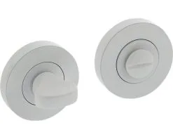 INTERSTEEL Rozet Rond Met WC-/badkamersluiting Wit