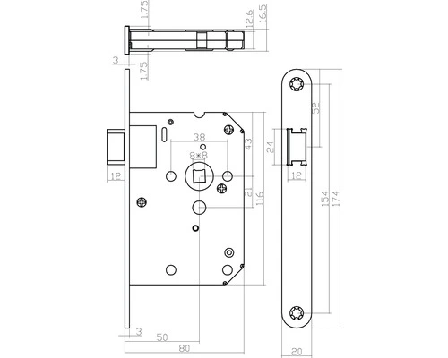 INTERSTEEL Loopslot Zwart 2 INTERSTEEL Loopslot Zwart - Afbeelding 2