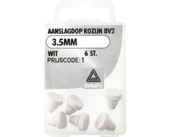 DELTAFIX Aanslagdopje BV2 3,5 Mm Wit, 6 Stuks