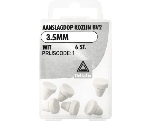 DELTAFIX Aanslagdopje BV2 3,5 Mm Wit, 6 Stuks 1 DELTAFIX Aanslagdopje BV2 3,5 Mm Wit, 6 Stuks