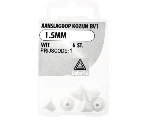 DELTAFIX Aanslagdopje BV1 1,5 Mm Wit, 6 Stuks 1 DELTAFIX Aanslagdopje BV1 1,5 Mm Wit, 6 Stuks