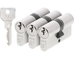 AXA Dubbele Veiligheidscilinder 7211 Security 30-30, 3 Stuks
