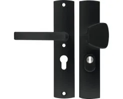 AXA Veiligheidsbeslag Curve Plus 6665-51-18/55K Duw/kruk S-knop PC55 Anti-kerntrek Zwart