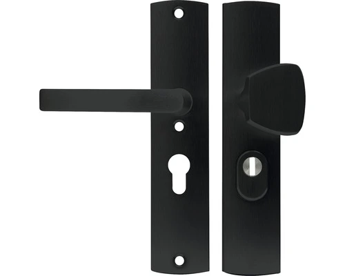 AXA Veiligheidsbeslag Curve Plus 6665-51-18/55K Duw/kruk S-knop PC55 Anti-kerntrek Zwart 1 AXA Veiligheidsbeslag Curve Plus 6665-51-18/55K Duw/kruk S-knop PC55 Anti-kerntrek Zwart