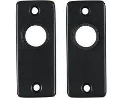 STARX Patentrozet 83,5x34,5 Mm Zwart, 2 Stuks