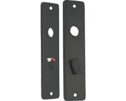 STARX WC/badkamerschild WC57/5 Zwart, 2 Stuks