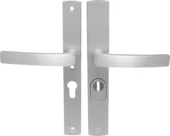 AXA Veiligheidsbeslag Curve Plus Smal 6765-10-11/55K Kruk/kruk PC55 Anti-kerntrek Aluminium F1