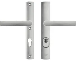 AXA Veiligheidsbeslag Curve Plus Smal 6765-10-11/72K Kruk/kruk PC72 Anti-kerntrek Aluminium F1