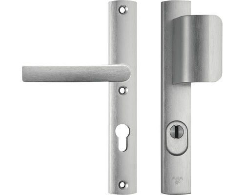 AXA Veiligheidsbeslag Curve Plus Smal 6765-35-11/72K Duw/kruk D-duwer PC72 Anti-kerntrek Aluminium F1 1 AXA Veiligheidsbeslag Curve Plus Smal 6765-35-11/72K Duw/kruk D-duwer PC72 Anti-kerntrek Aluminium F1