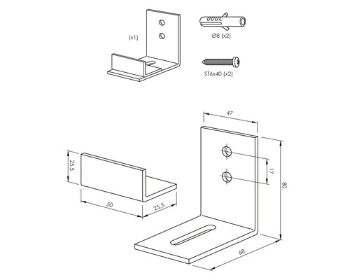 PERTURA 2500 Verstelbare Geleider Voor Schuifdeur 2 PERTURA 2500 Verstelbare Geleider Voor Schuifdeur - Afbeelding 2