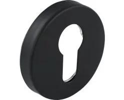PERTURA Rozet Rond Met Profielcilindergat Zwart