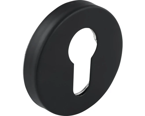 PERTURA Rozet Rond Met Profielcilindergat Zwart 1 PERTURA Rozet Rond Met Profielcilindergat Zwart