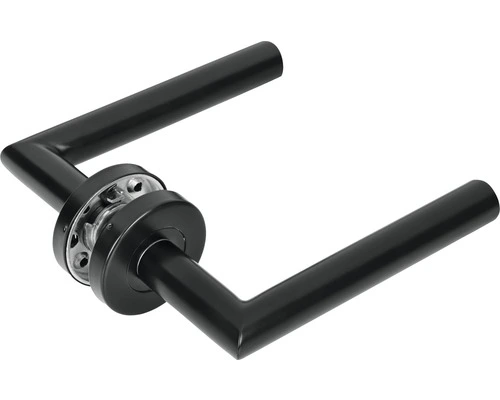 PERTURA Deurkruk Paar Recht Op Rozet Zwart 1 PERTURA Deurkruk Paar Recht Op Rozet Zwart