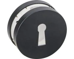 PERTURA Rozet Rond Met Sleutelgat Zwart