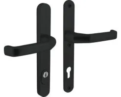 INTERSTEEL Veiligheidsbeslag Ovaal Smal Kruk/kruk PC92 Anti-kerntrek Kruk/kruk Zwart Mat