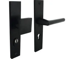 INTERSTEEL Veiligheidsbeslag Recht Duw/kruk PC72 Anti-kerntrek Zwart Mat