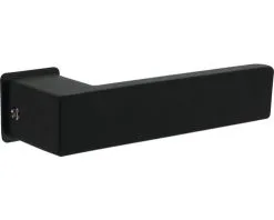 INTERSTEEL Deurkruk Paar Amsterdam Op Minimalistisch Rozet Zwart Mat