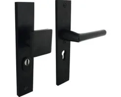 INTERSTEEL Veiligheidsbeslag Recht Duw/kruk PC55 Anti-kerntrek Zwart Mat