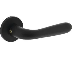 INTERSTEEL Deurkruk Paar Merredin Op Rozet Zwart Mat