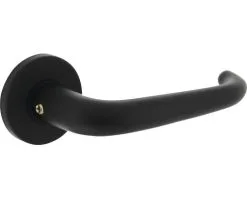 INTERSTEEL Deurkruk Paar Cue Op Rozet Zwart Mat