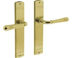 INTERSTEEL Deurkruk Paar Emily Op Blindschild Messing Gelakt