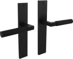 INTERSTEEL Deurkruk Paar Bau-Stil Op Blindschild Zwart Mat