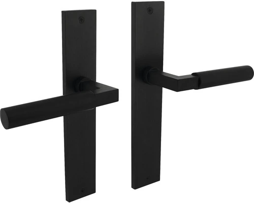 INTERSTEEL Deurkruk Paar Bau-Stil Op Blindschild Zwart Mat 1 INTERSTEEL Deurkruk Paar Bau-Stil Op Blindschild Zwart Mat