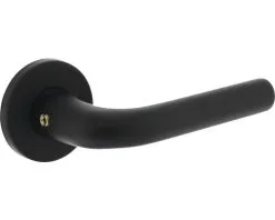 INTERSTEEL Deurkruk Paar Eucla Op Rozet Zwart Mat