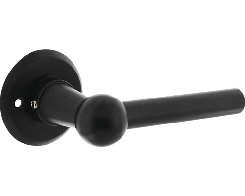 INTERSTEEL Deurkruk Paar L/L Bol Op Rond Rozet Zwart Mat 1 INTERSTEEL Deurkruk Paar L/L Bol Op Rond Rozet Zwart Mat