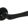 INTERSTEEL Deurkruk Paar Trento Op Rozet Zwart Mat