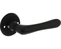 INTERSTEEL Deurkruk Paar Trento Op Rozet Zwart Mat