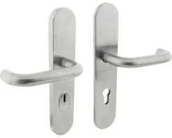 INTERSTEEL Veiligheidsbeslag Ovaal Kruk/kruk PC72 RVS Geborsteld