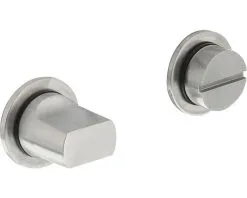 INTERSTEEL Rozet Rond Minimalistisch Zelfklevend Met WC-/badkamersluiting RVS Geborsteld