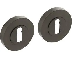 INTERSTEEL Rozet Rond Met Sleutelgat Antraciet