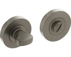 INTERSTEEL Rozet Rond Met WC-/badkamersluiting Antraciet