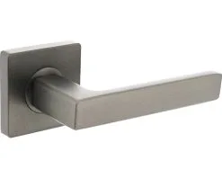 INTERSTEEL Deurkruk Paar Hera Op Vierkant Rozet Antraciet