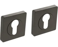 INTERSTEEL Rozet Vierkant Met Profielcilindergat Antraciet