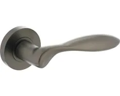 INTERSTEEL Deurkruk Paar George Op Rozet Antraciet