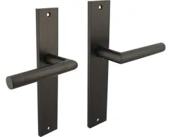 INTERSTEEL Deurkruk Paar Bastian Op Blindschild Antraciet