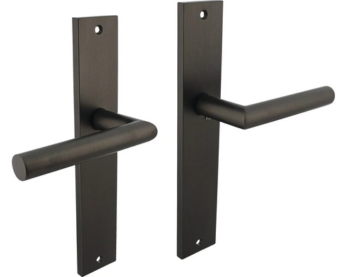 INTERSTEEL Deurkruk Paar Bastian Op Blindschild Antraciet 1 INTERSTEEL Deurkruk Paar Bastian Op Blindschild Antraciet
