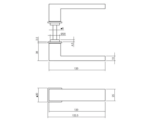 INTERSTEEL Deurkruk Paar Amsterdam Op Minimalistisch Rozet Antraciet 2 INTERSTEEL Deurkruk Paar Amsterdam Op Minimalistisch Rozet Antraciet - Afbeelding 2
