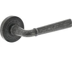 INTERSTEEL Deurkruk Paar Bellevue Op Rond Rozet Oud Grijs